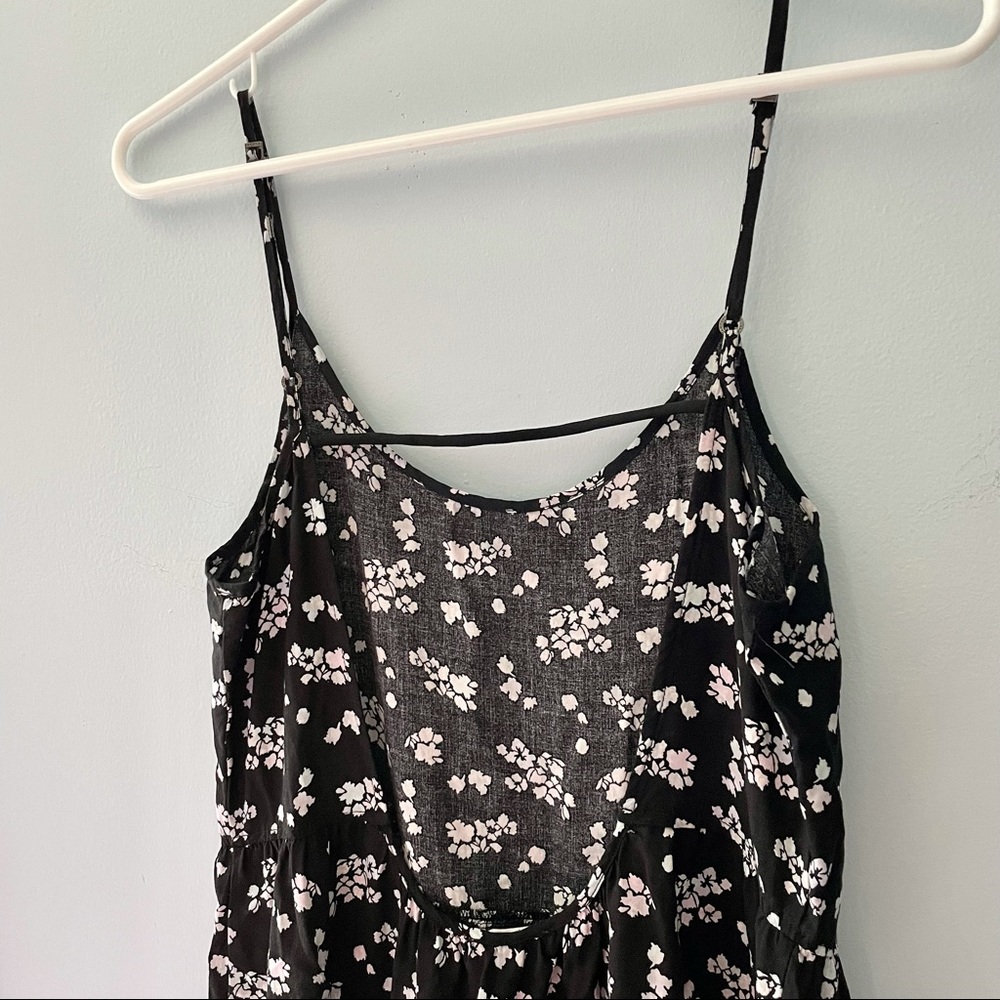 open-back floral dress